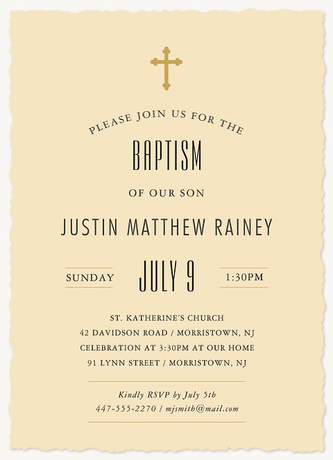 Blessed Baby Baptisms & Christening Invitations