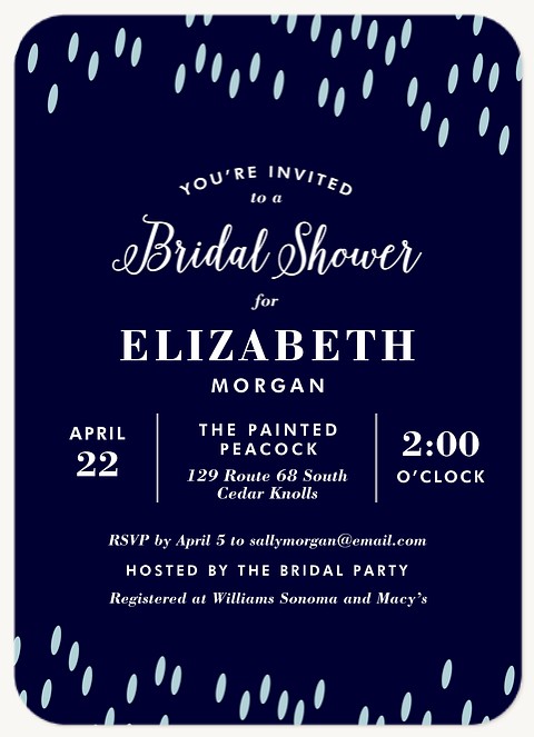 Spring Showers Bridal Shower Invitations