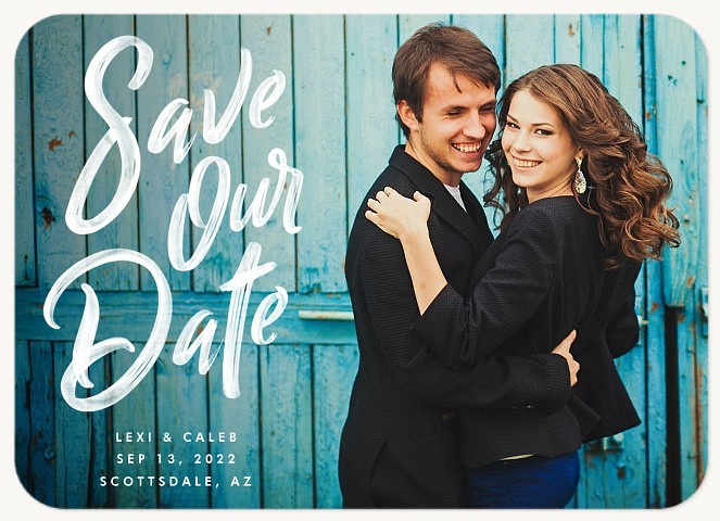 Painted Sign Save the Date Cards
