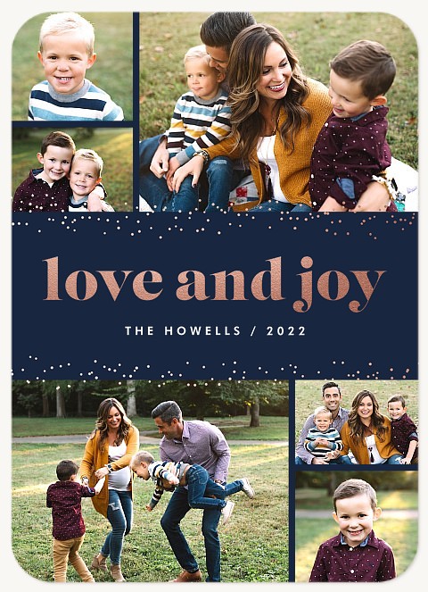 Sparkling Love Photo Holiday Cards