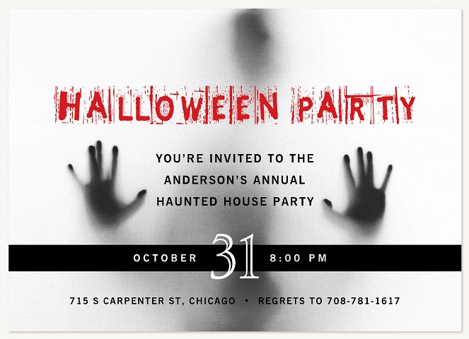 Outbreak Halloween Party Invitations
