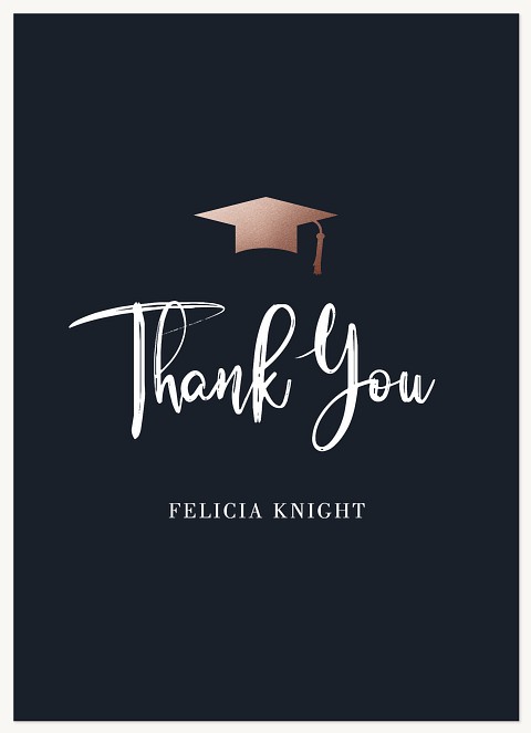 Brushed Script Thank You Cards