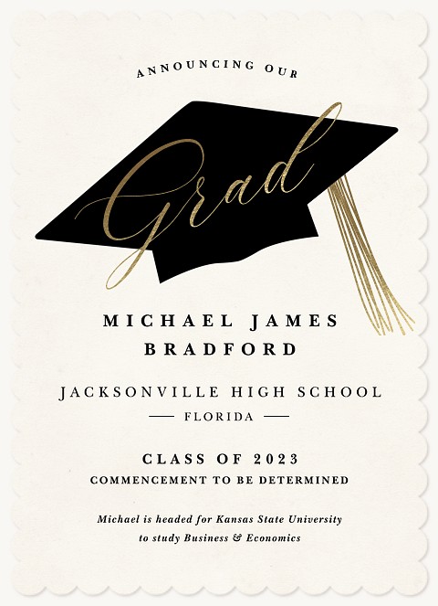 Parchment & Cap | Graduation Announcements