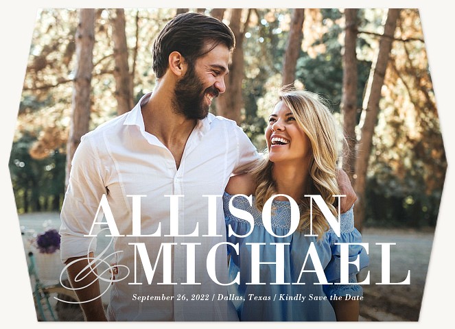 Serif Traditions Save the Date Cards