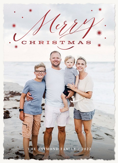 Starry Greeting Personalized Holiday Cards