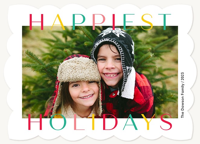 Candy Colored Photo Holiday Cards