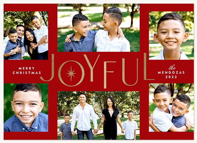 Full of Joy Personalized Holiday Cards