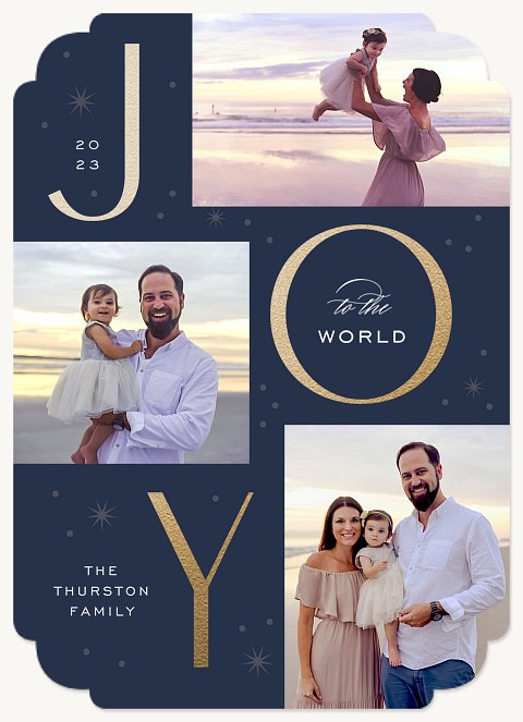 Joyful Trio Personalized Holiday Cards
