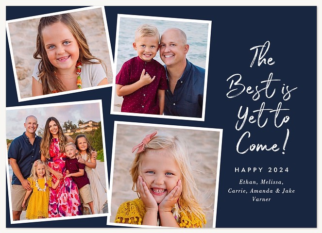 Best To Come Personalized Holiday Cards