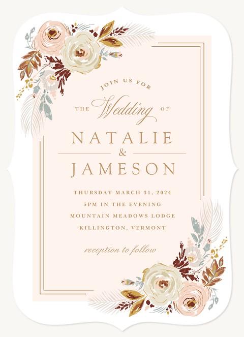 Dried Blooms | Wedding Invitations