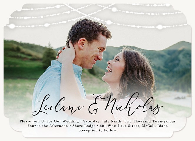 Shining Lights Wedding Invitations