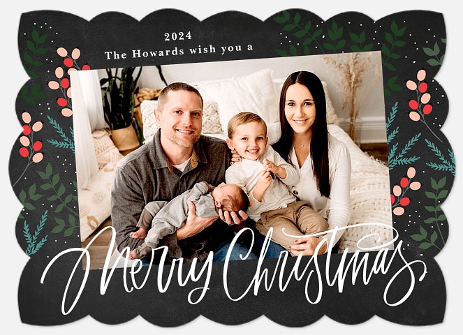 Botanical Cheer Holiday Photo Cards