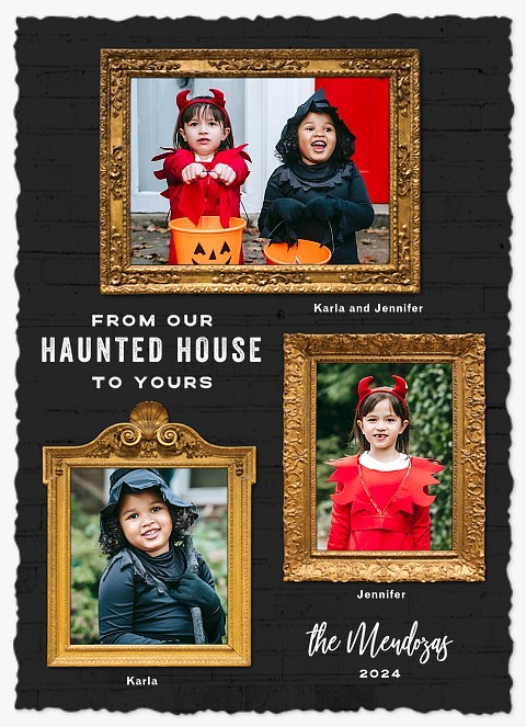 Haunted Frames Halloween Cards