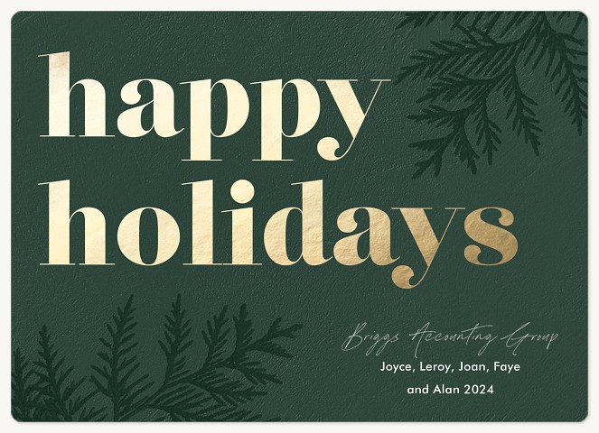 Modern Cypress Holiday & Christmas Magnet Cards