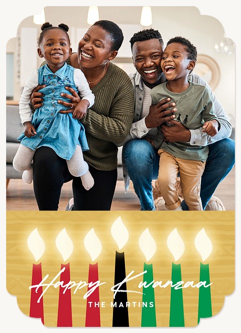 Glowing Candles Kwanzaa Cards