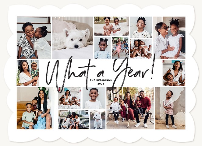 What a Year! Personalized Holiday Cards