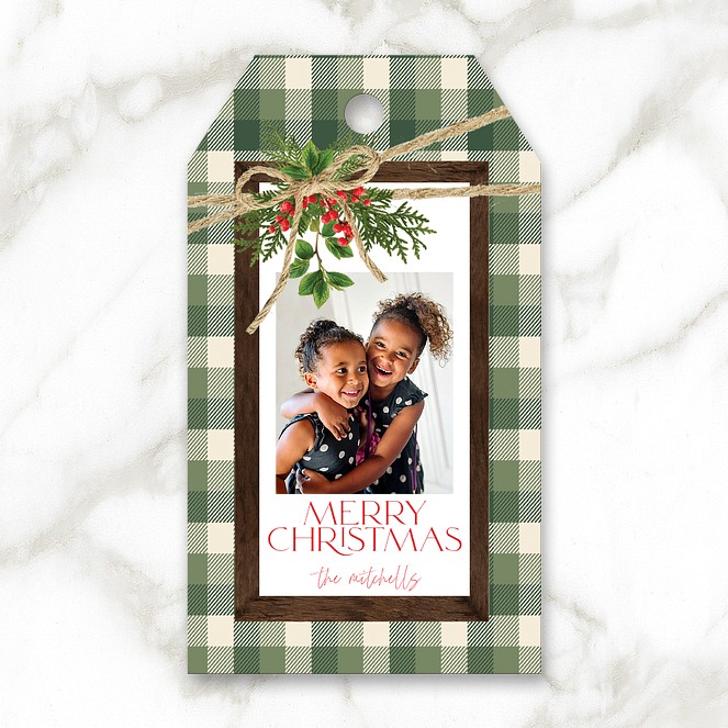 Plaid and Twine Custom Gift Tags