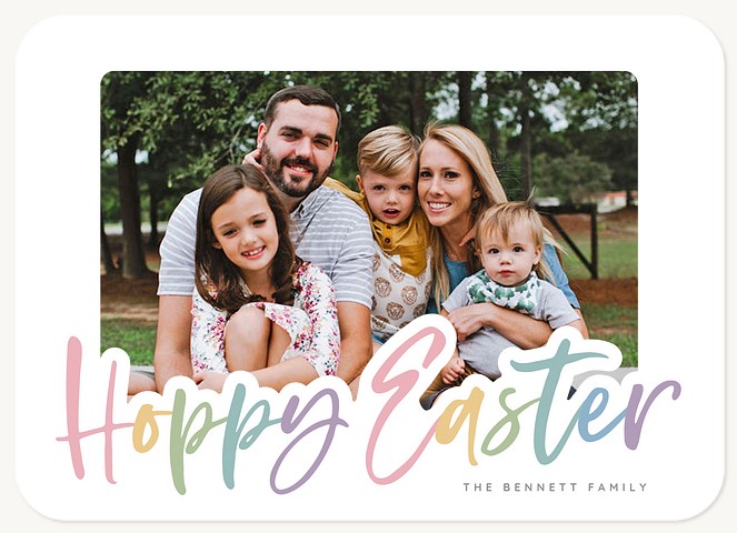 Ombre Script Easter Cards