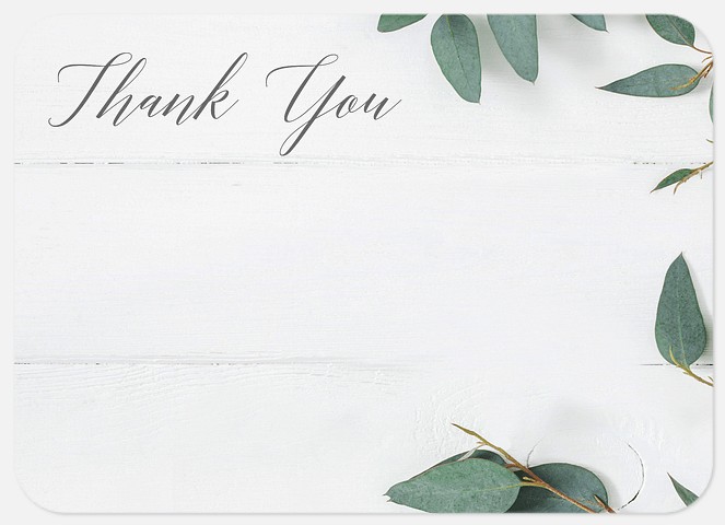 Natural Laurels Thank You Cards 