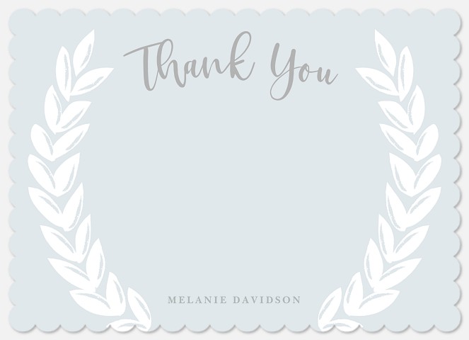 Pastel Laurel Thank You Cards 