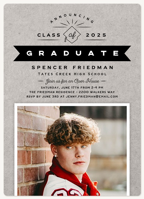 Vintage Photo Graduation Cards