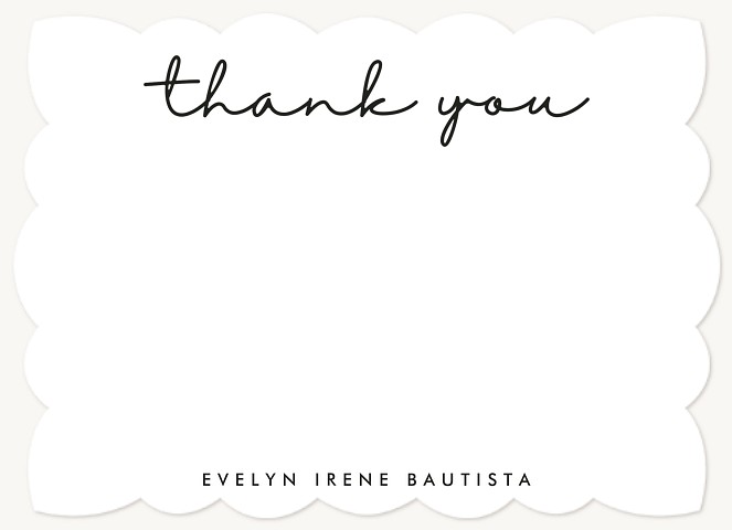 Casual Script Thank You Cards 