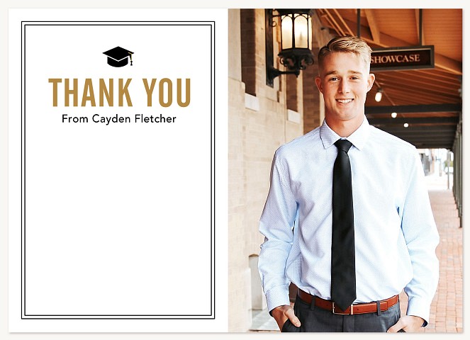 Classic Side Thank You Cards 