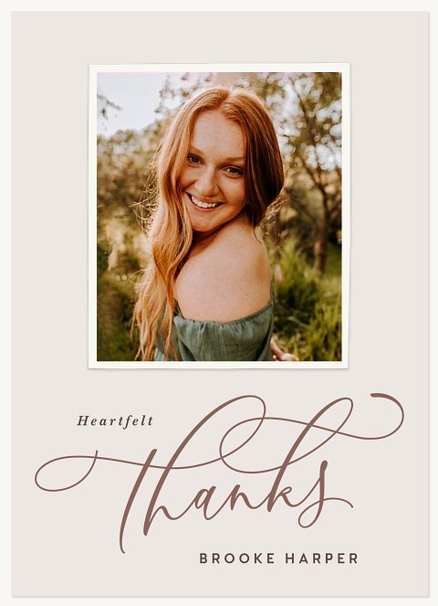 Natural Thanks Thank You Cards 