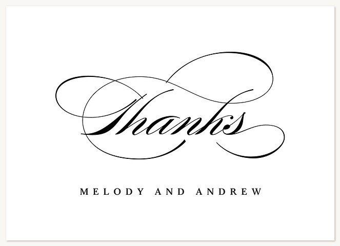 Classic Sophistication Thank You Cards 