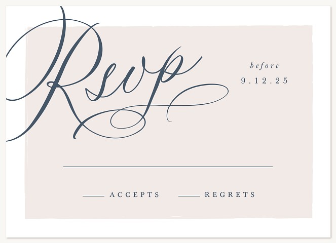 Modern Monogram Wedding RSVP Cards