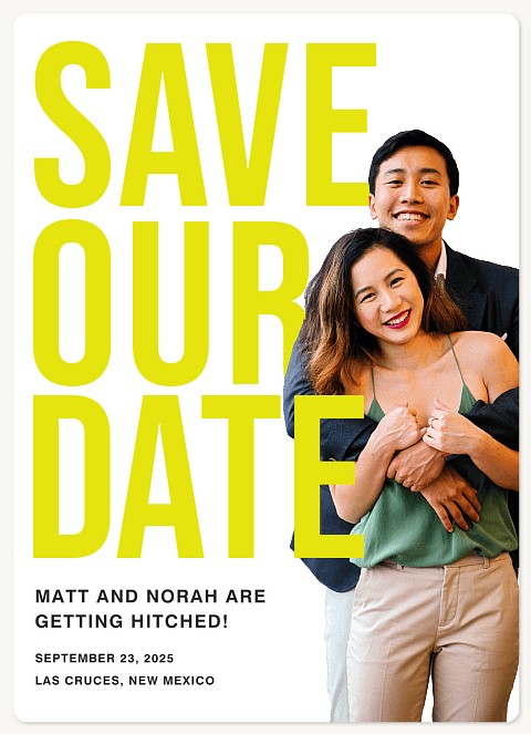 Bright & Bold Save the Date Magnets