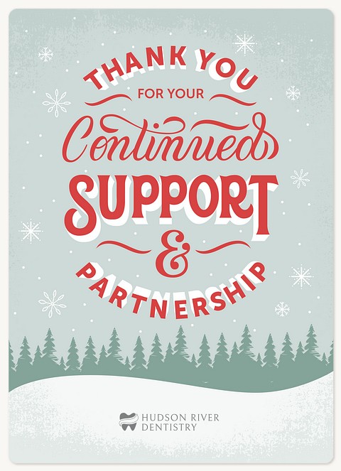 Continued Support Holiday & Christmas Magnet Cards