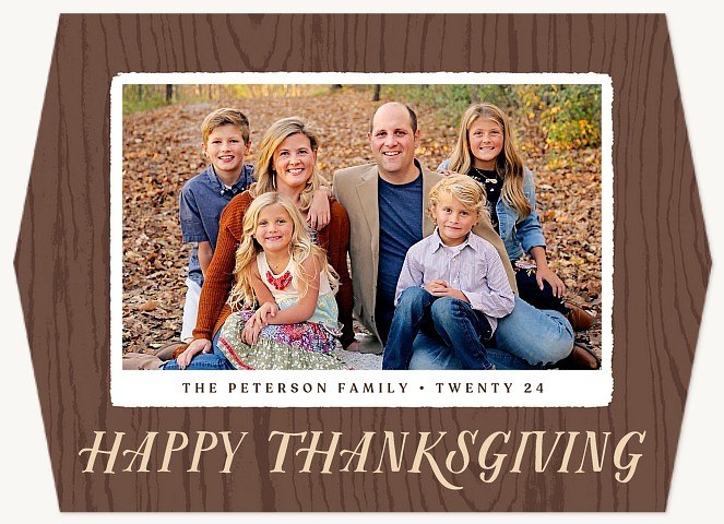 Rustic Thanksgiving Thanksgiving Cards