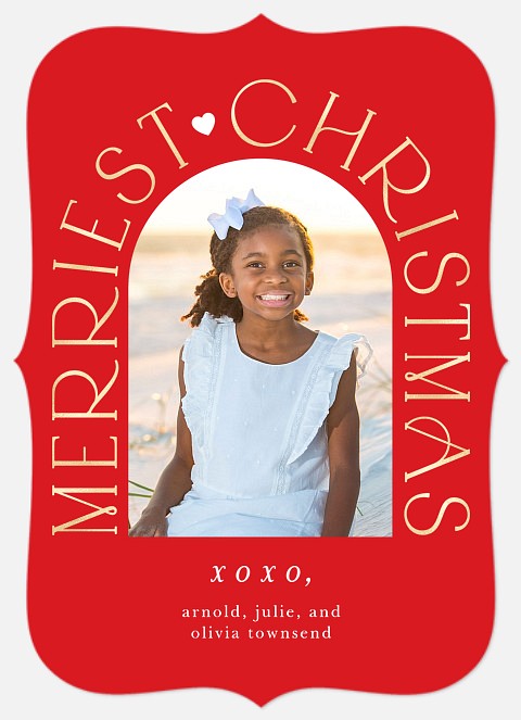 Christmas Arch Holiday Photo Cards