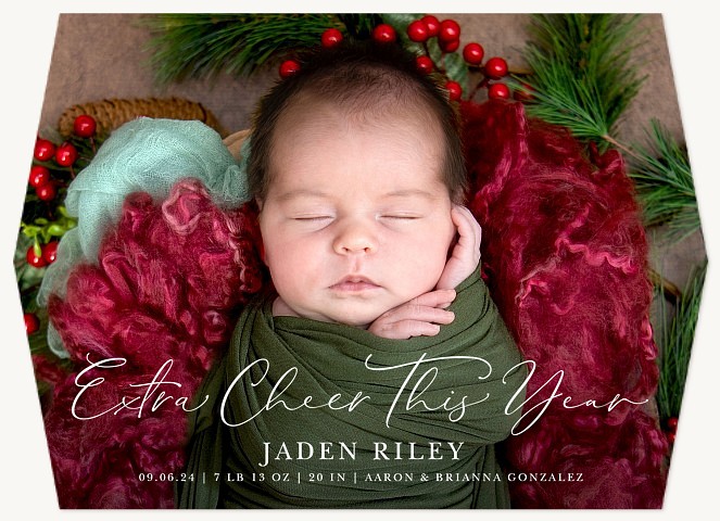 Extra Cheerful Personalized Holiday Cards