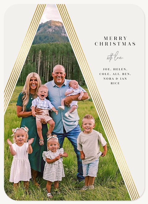 Modern Tree Personalized Holiday Cards