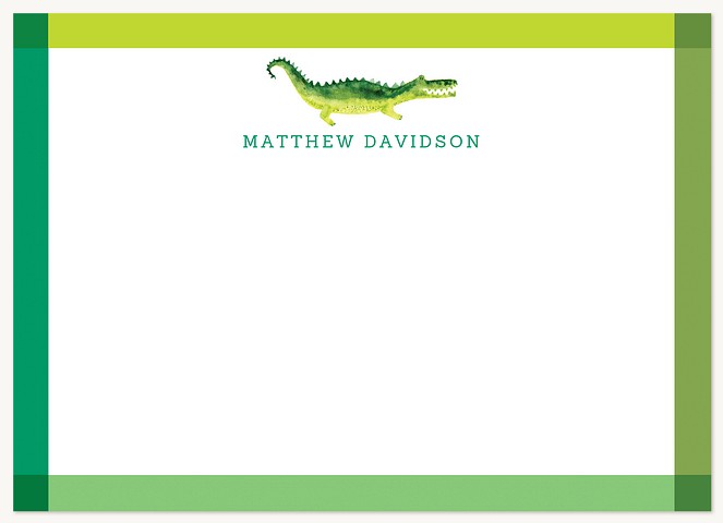 Green Gator Stationery