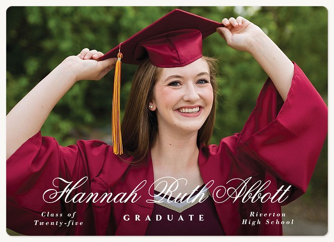 Traditional Name Graduation Cards