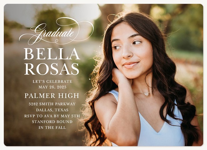 Elegant Swash Graduation Cards