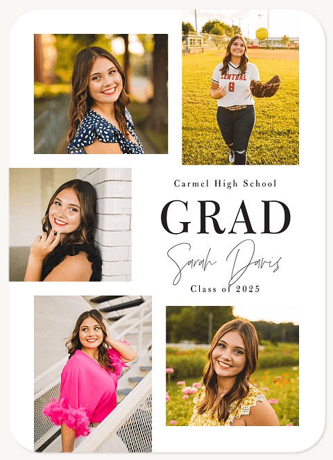 Simple Snapshot Mix Graduation Cards