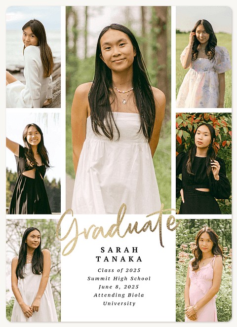 Seven Photos Graduation Cards