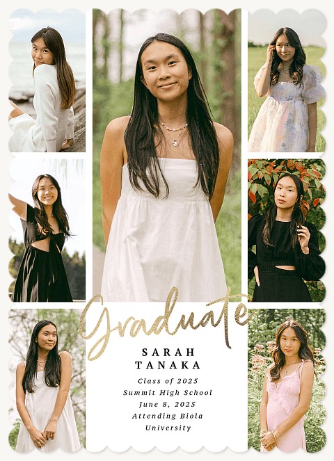 Seven Photos Graduation Cards