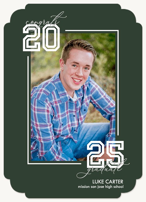 Varsity Frame Graduation Cards