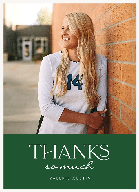 Minimalist Portrait Thank You Cards 