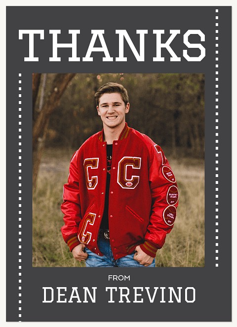 Varsity Type Thank You Cards 