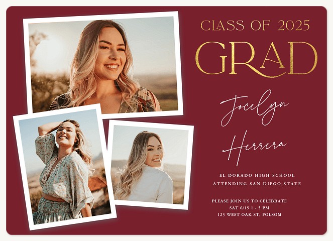 Classic Elegance Graduation Cards