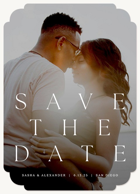 Elegant Poster Save the Date Cards