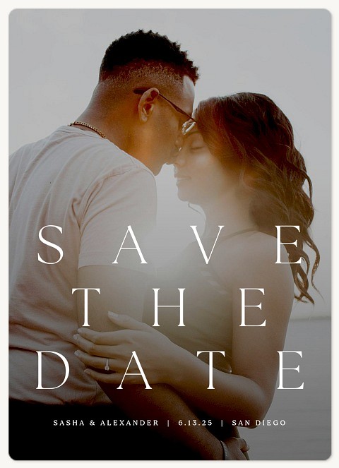 Elegant Poster Save the Date Magnets