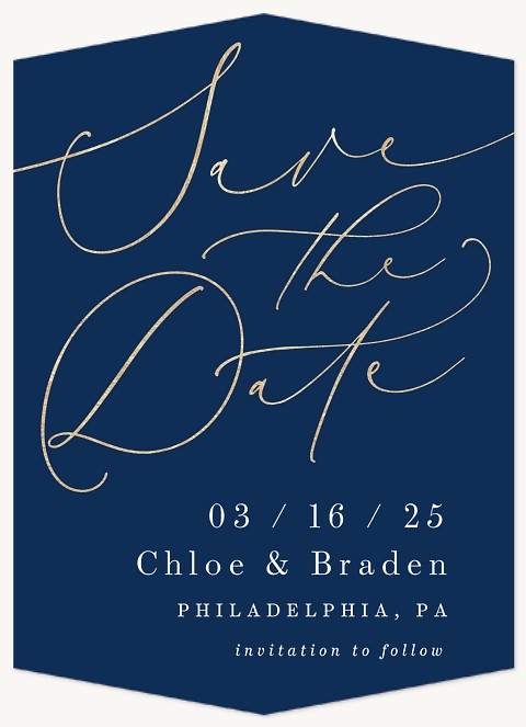 Statement Script Save the Date Cards