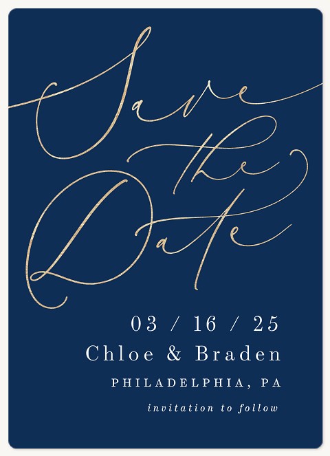 Statement Script Save the Date Magnets